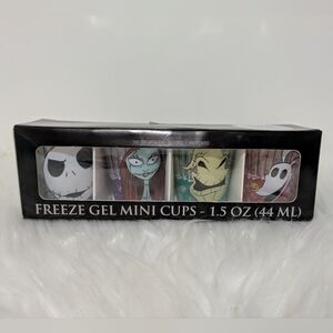 Disney Nightmare Before Christmas Freeze Gel Mini Cups Shot Glasses New!